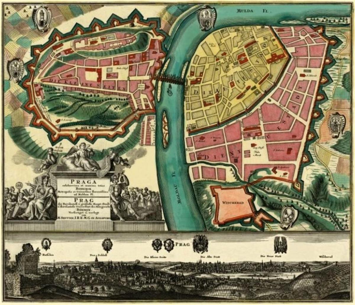 プラハのアンティークマップ