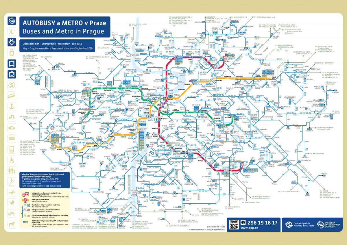 プラハのバスステーションマップ